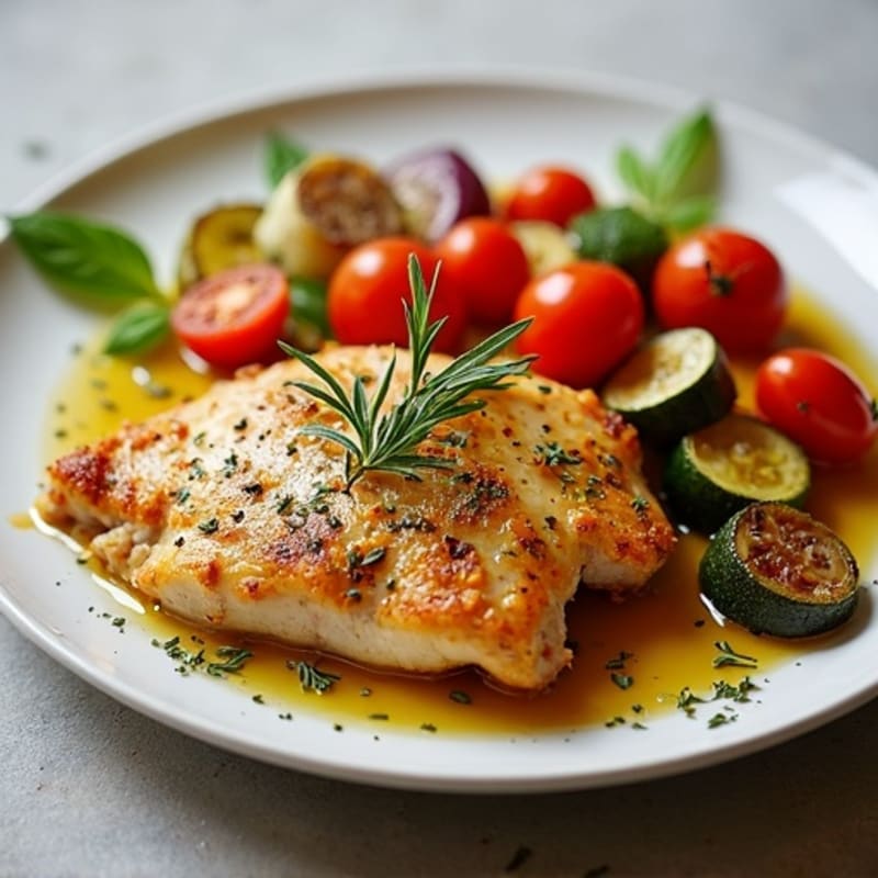 Sheet Pan Lemon Herb Chicken with Crispy Roasted Vegetables
