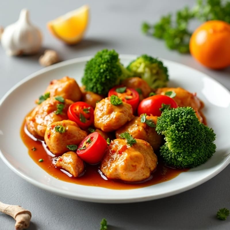 Healthy Sticky Orange Chicken