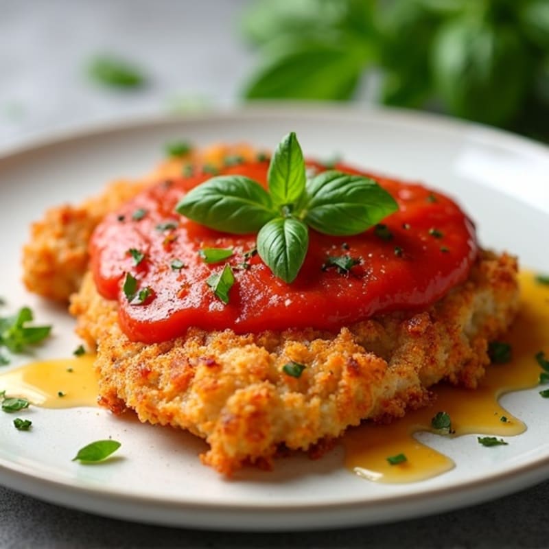 Healthy Crispy Chicken Parmesan