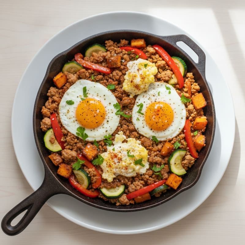 Hearty Grand Slam Breakfast Skillet