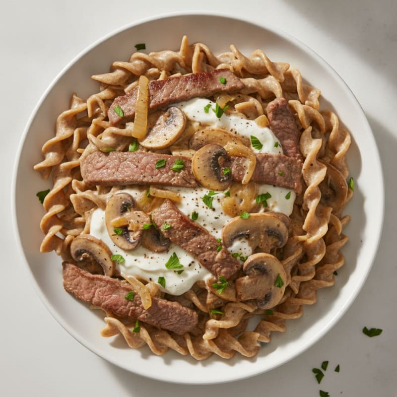 Classic Beef Stroganoff with Mushrooms