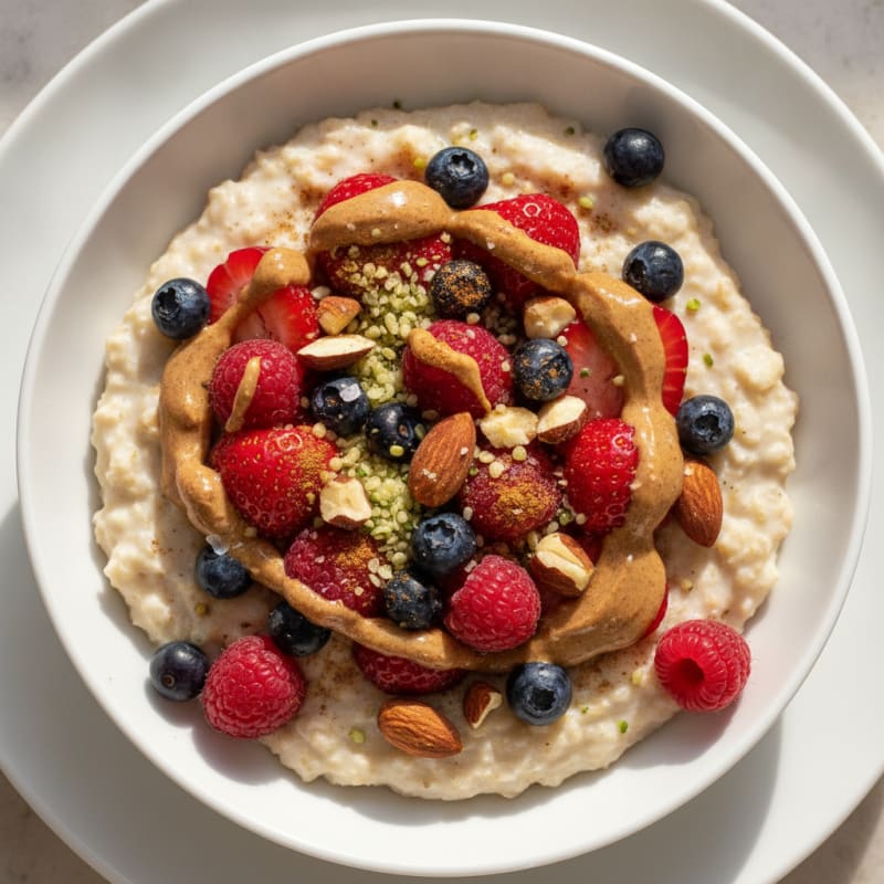 Classic Oatmeal with Berries and Nuts