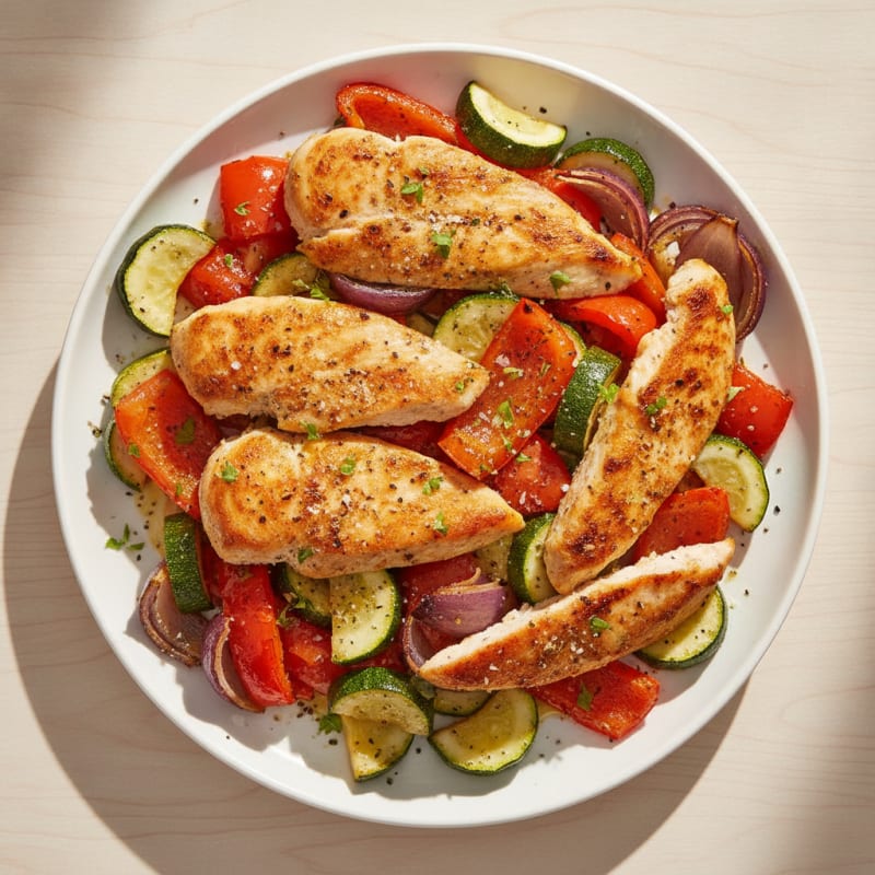 Sheet Pan Chicken and Veggie Bake