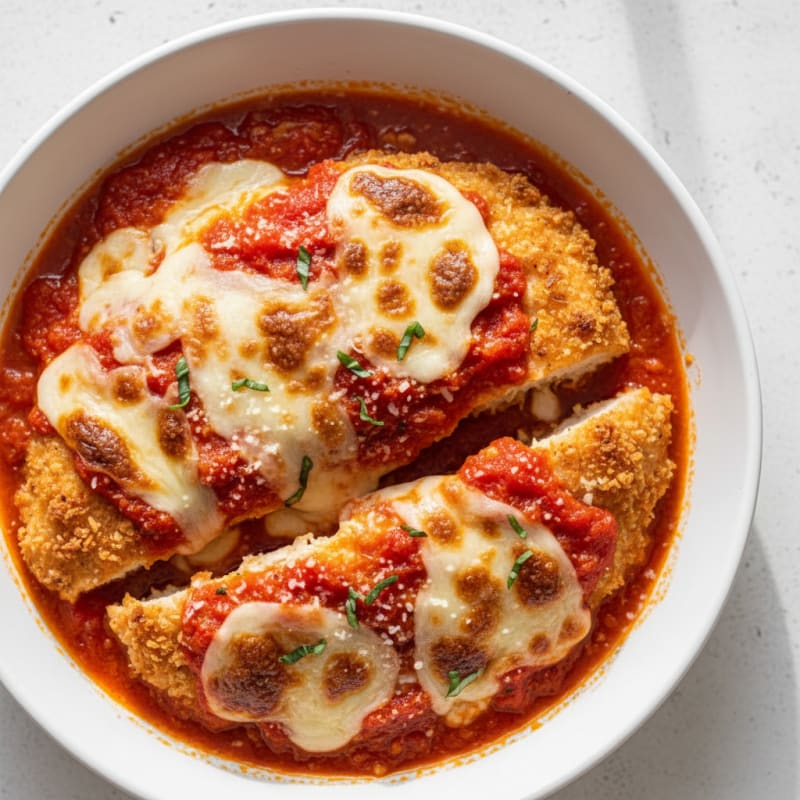 Baked Chicken Parmesan with Marinara