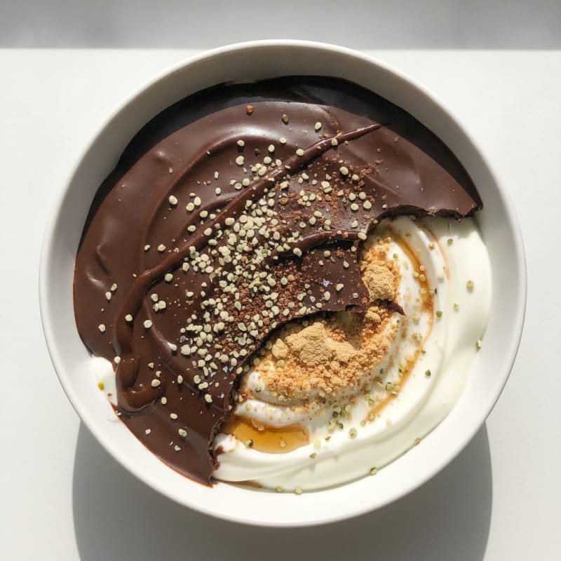 Chocolate Peanut Butter Yogurt Bowl
