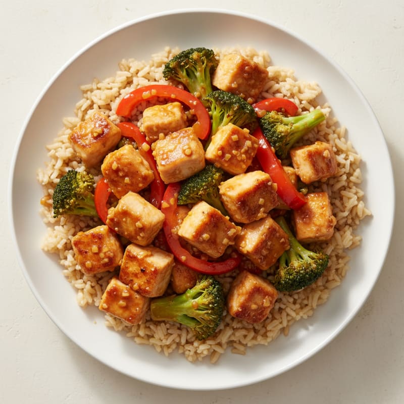 General Tso's Style Sweet and Tangy Chicken Stir-Fry