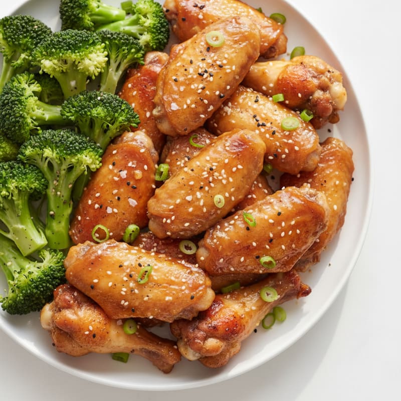 Honey Garlic Baked Chicken Wings