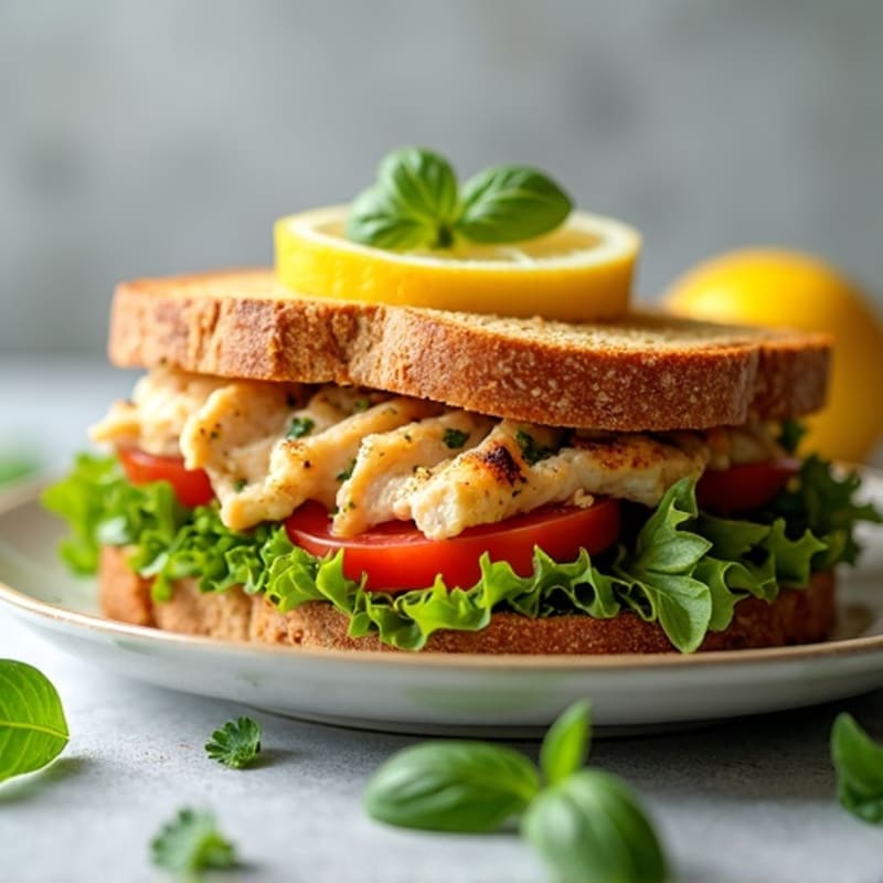 Juicy Lemon Herb Grilled Chicken Sandwich