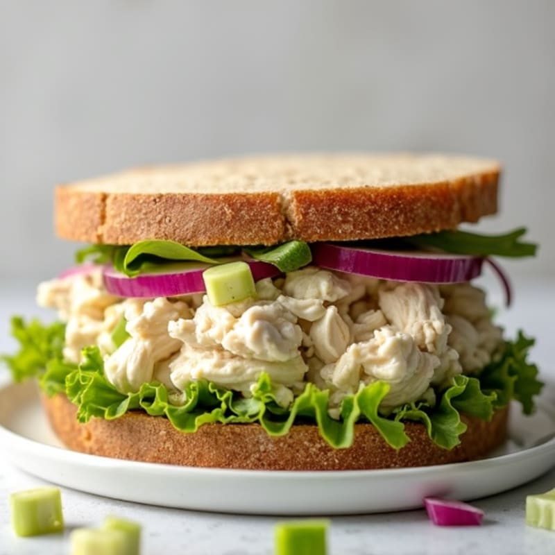 Creamy Greek Yogurt Chicken Salad Sandwich