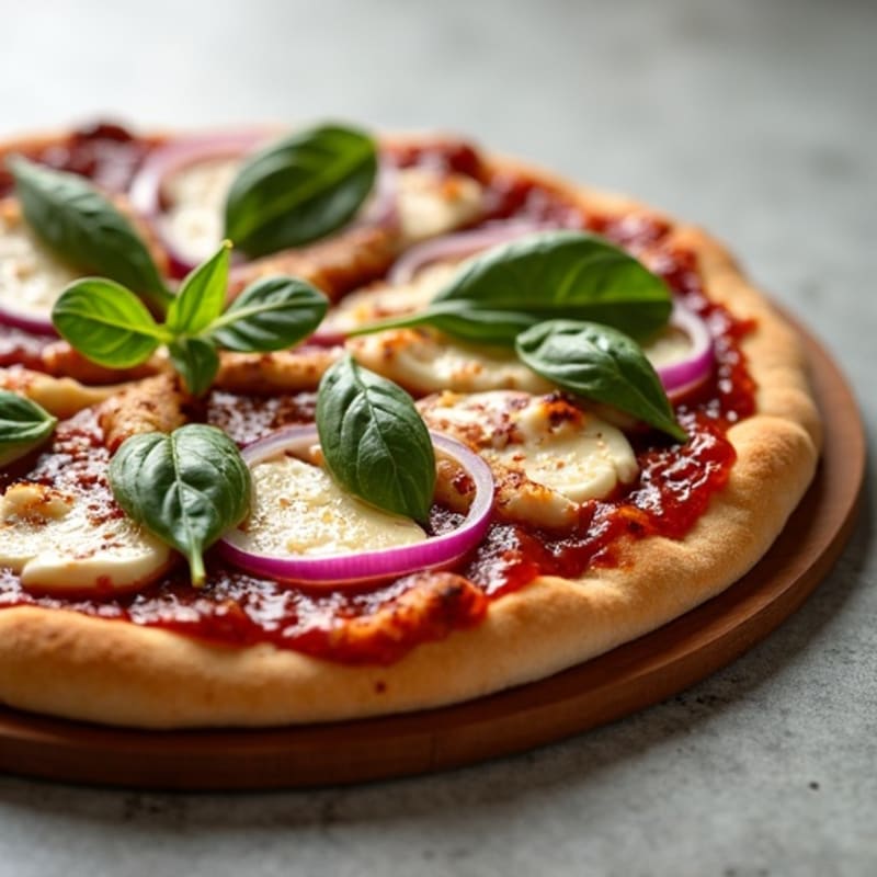 Healthy BBQ Ranch Chicken Pizza