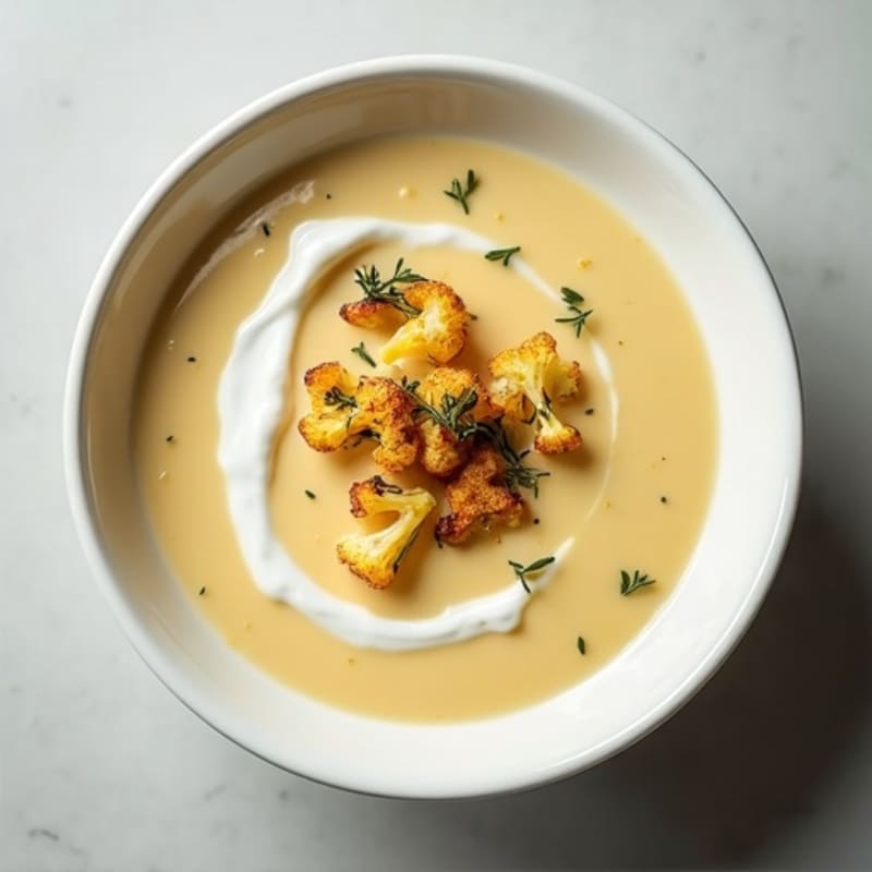 Creamy Roasted Cauliflower Potato Soup