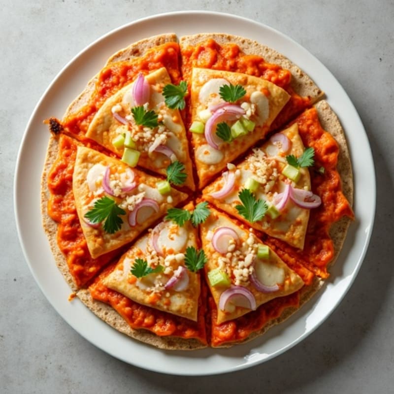 Sheet Pan Buffalo Chicken Pizza
