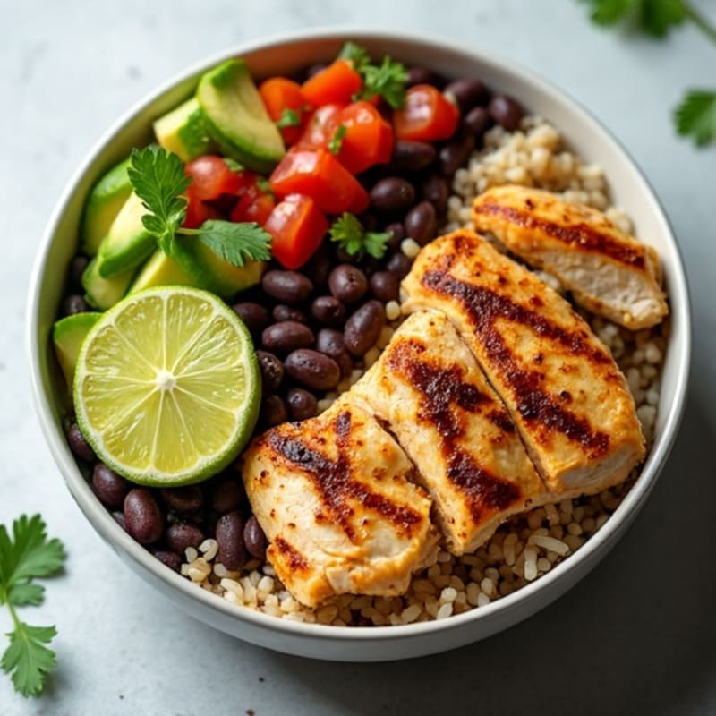 Loaded Black Bean Burrito Bowl