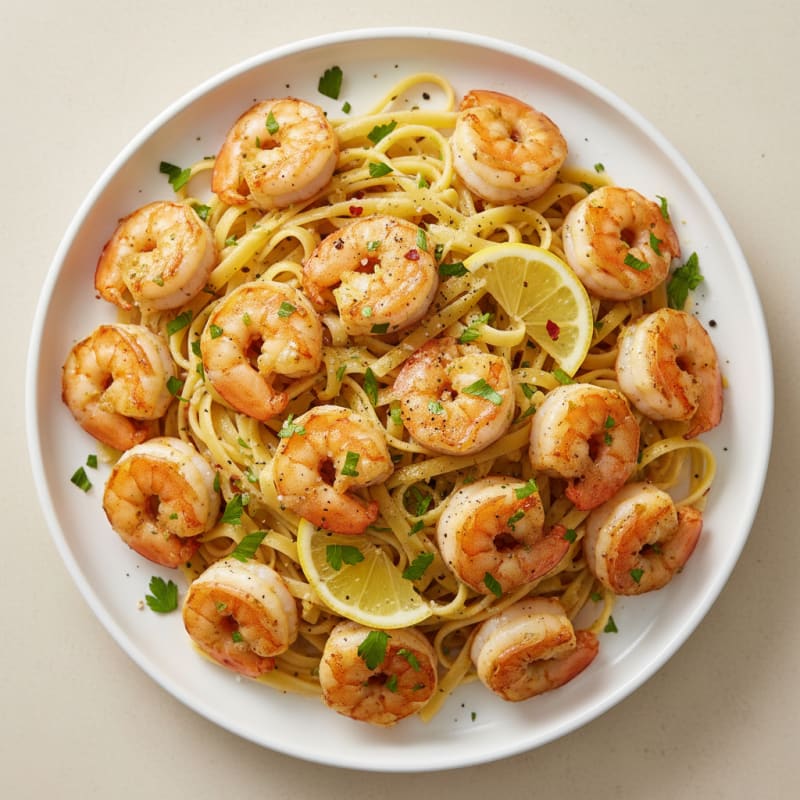Garlic Shrimp Scampi with Linguine