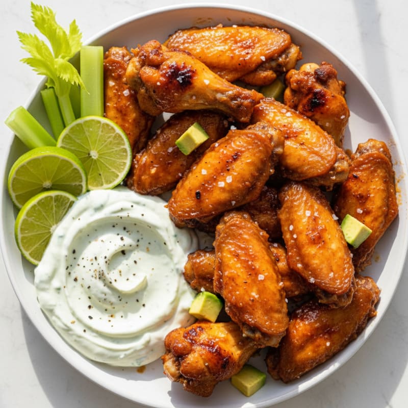 Crispy Honey-Chipotle Chicken Wings