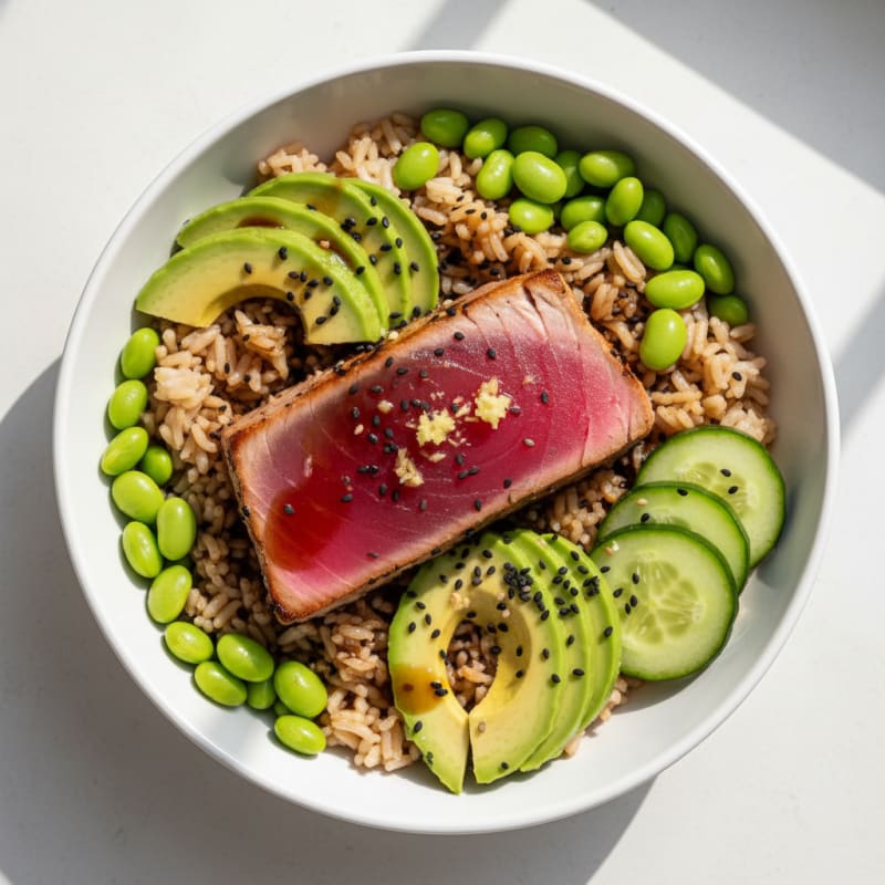 Seared Tuna and Rice Bowl