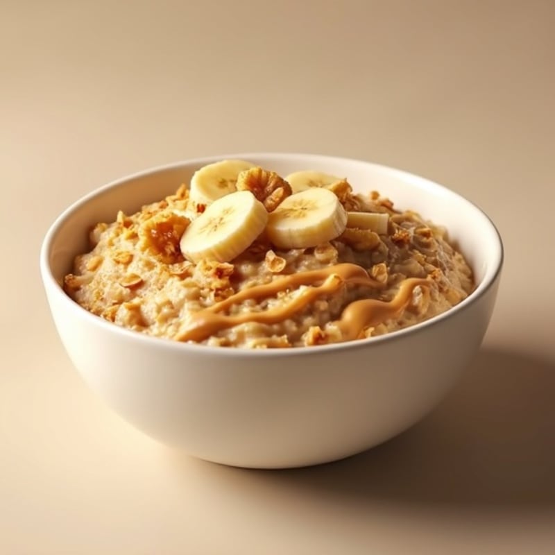 Creamy Peanut Butter Protein Oatmeal
