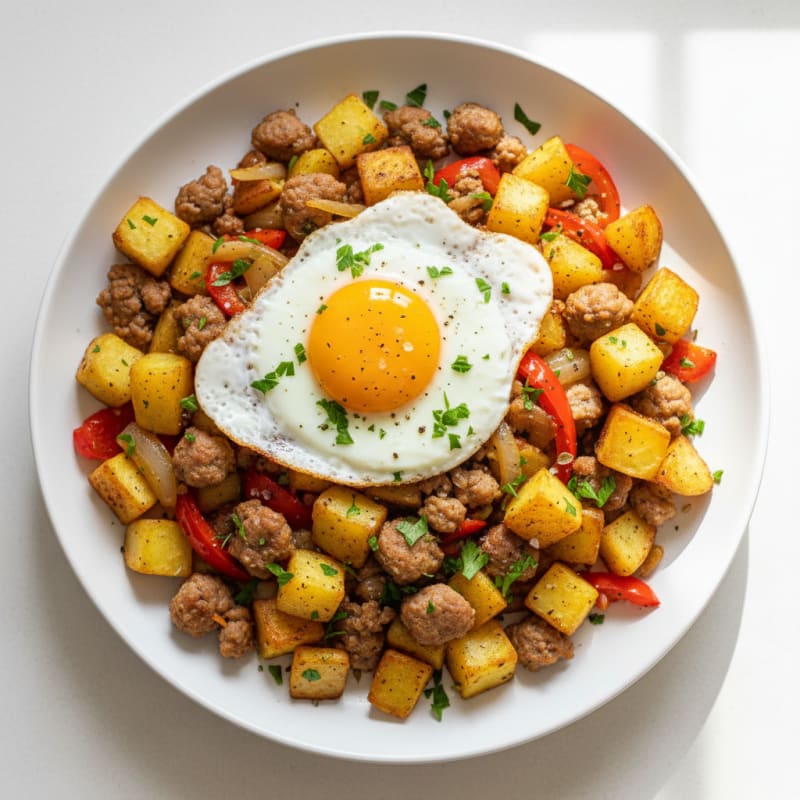 Italian Turkey Sausage and Potato Hash