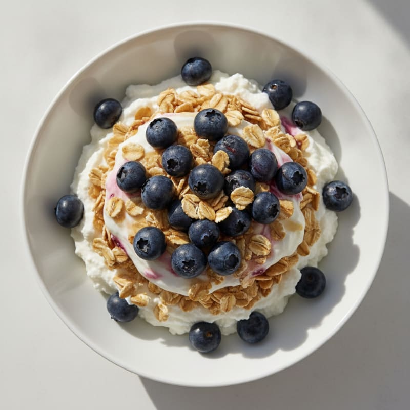 High Protein Blueberry Yoghurt Parfait