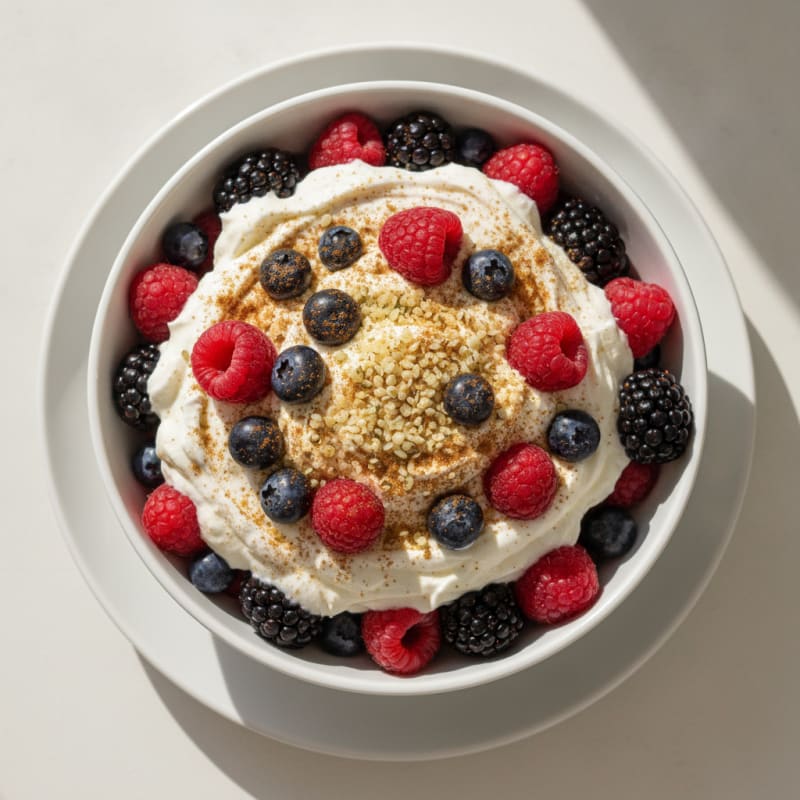 Creamy Greek Yogurt Protein Parfait with Mixed Berries