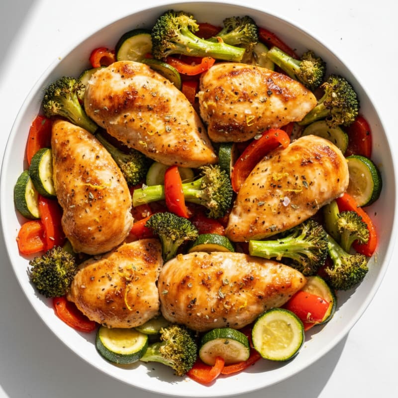Sheet Pan Lemon Herb Chicken and Veggies