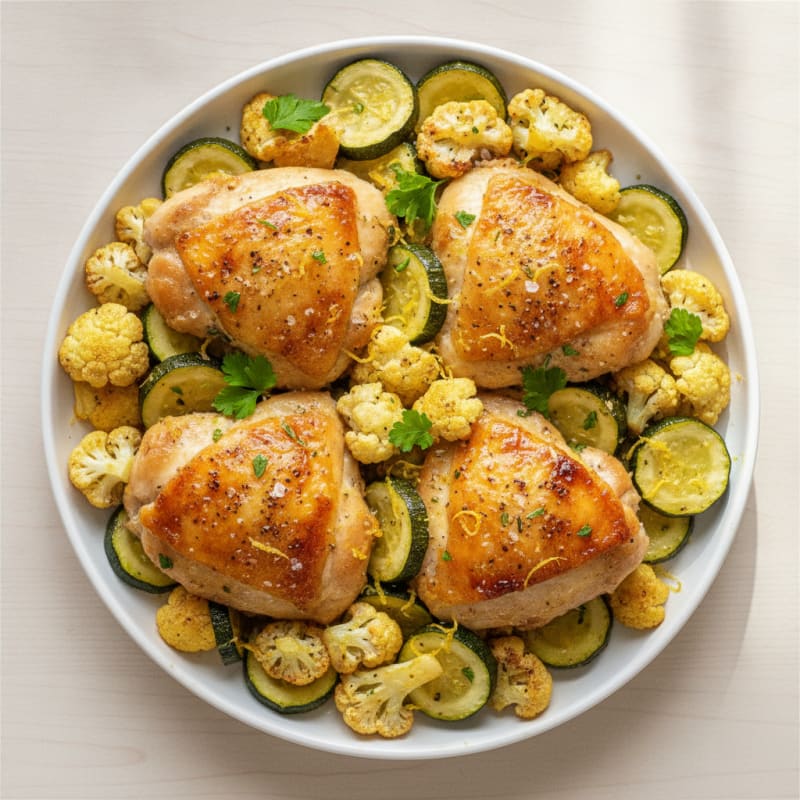 Sheet Pan Lemon Herb Chicken Thighs