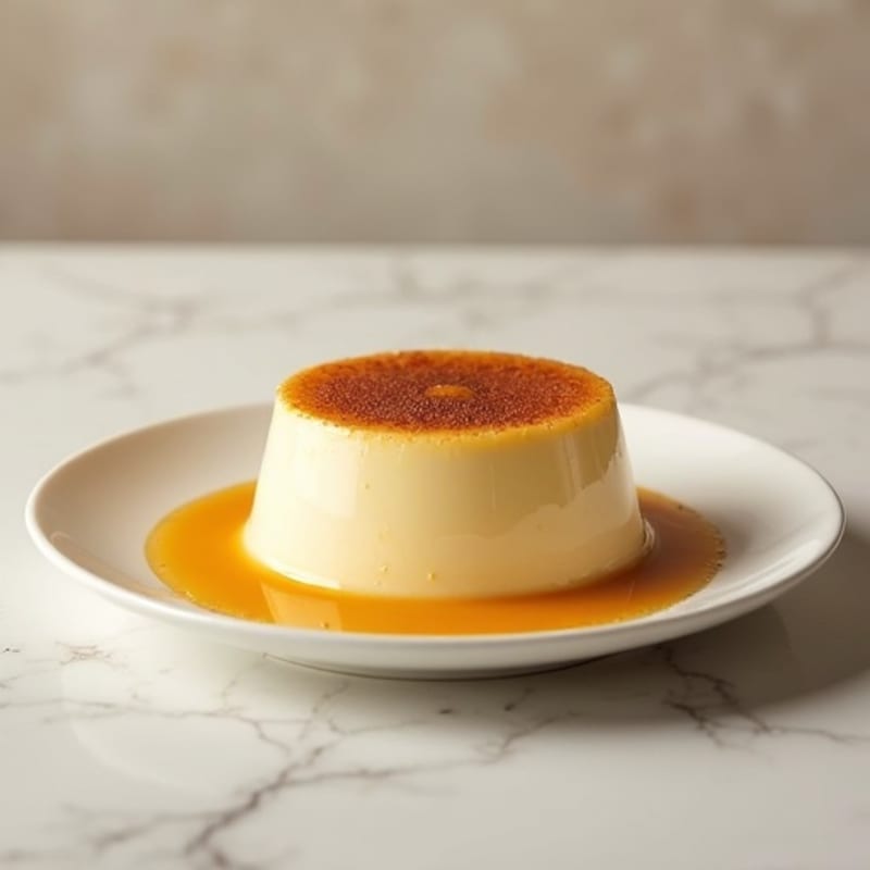 Protein-Rich Vanilla Bean Custard with Caramelized Top