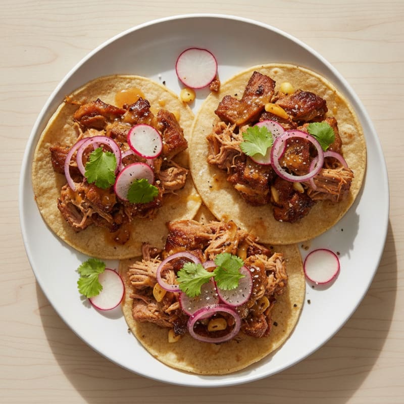Slow-Cooked Pork Carnitas Tacos