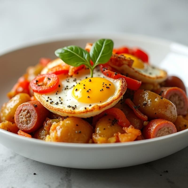 Crispy Roasted Sausage and Potato Bake