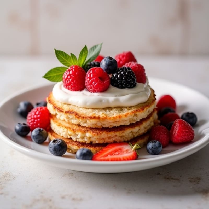 Crispy Rice Cakes with Creamy Almond Butter and Fresh Berries
