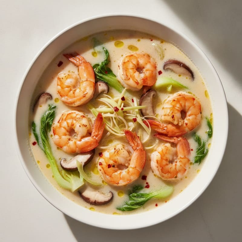 Lemongrass Shrimp and Coconut Soup