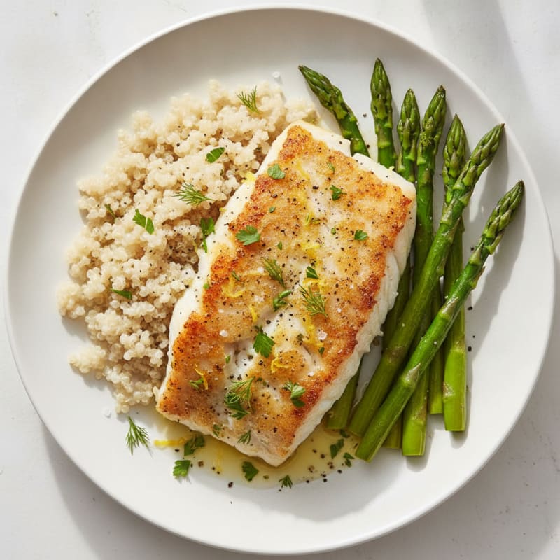 Lemon-Herb Baked Alaskan Cod