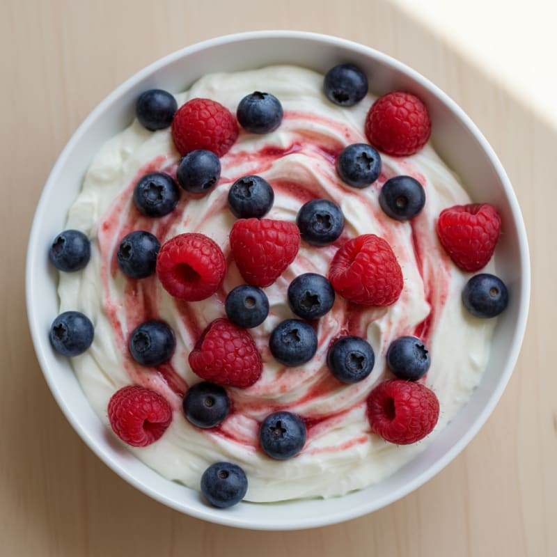 Silky Protein Yogurt with Mixed Berries