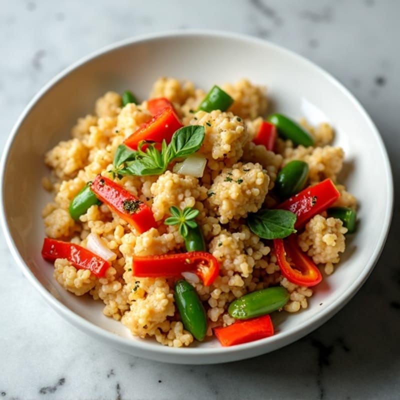 Cauliflower Rice Chicken Stir-Fry