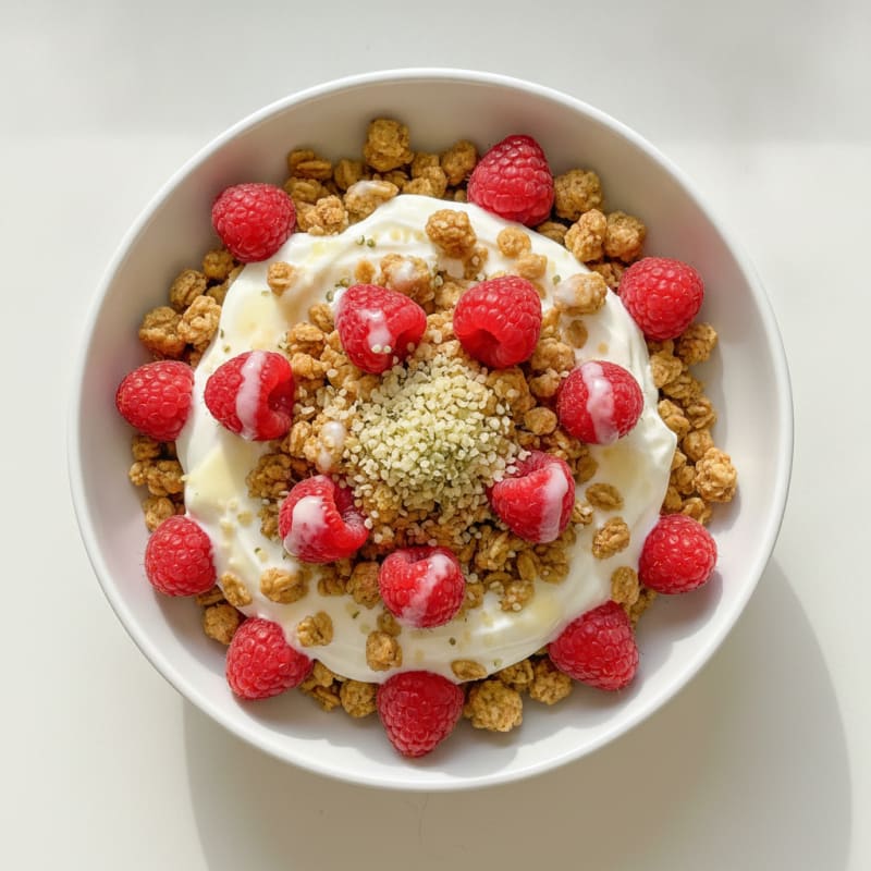 Creamy Greek Yogurt Parfait with Protein Granola and Berries