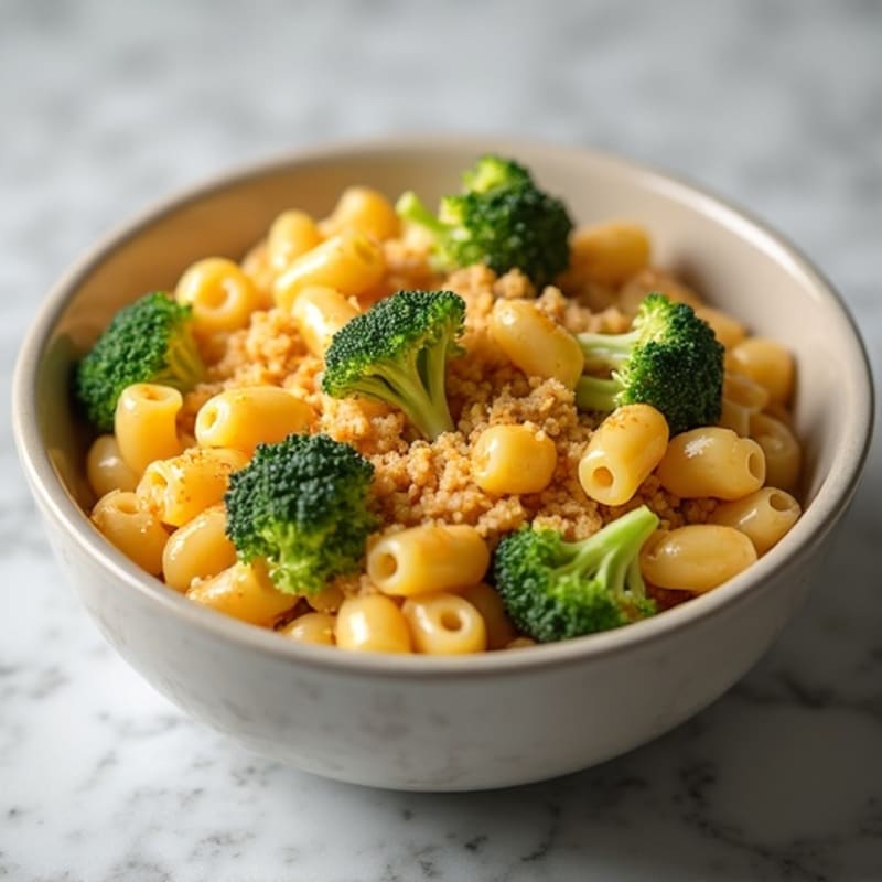 Crispy Topped Chicken and Broccoli Mac & Cheese