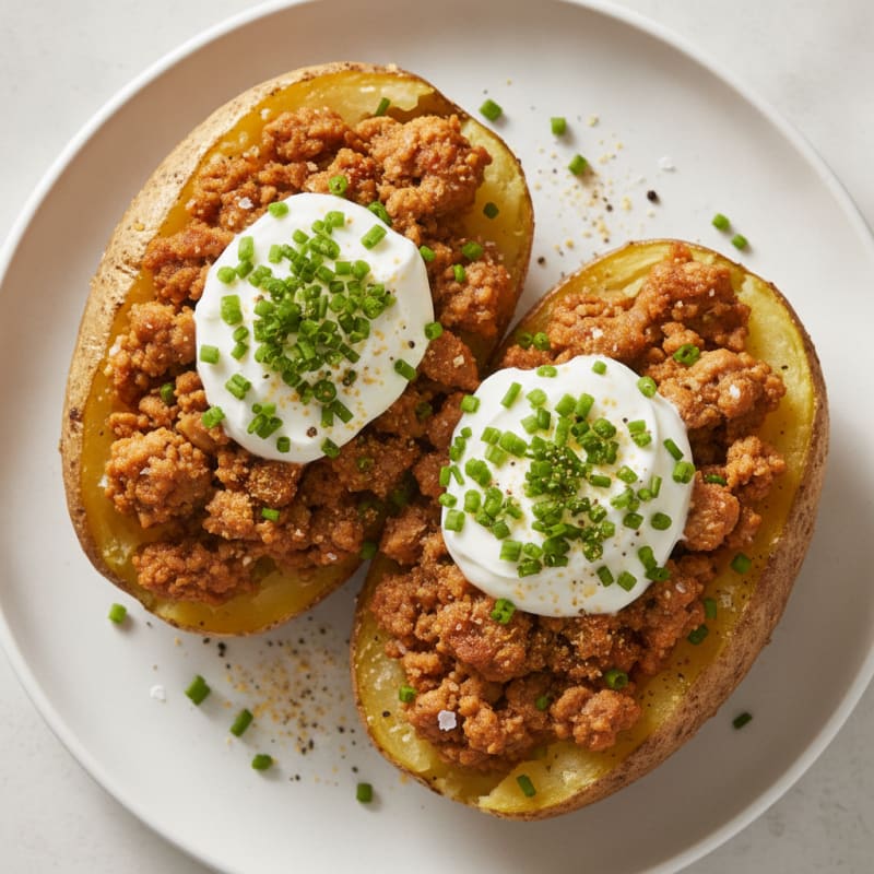 Loaded Baked Potatoes with Chives