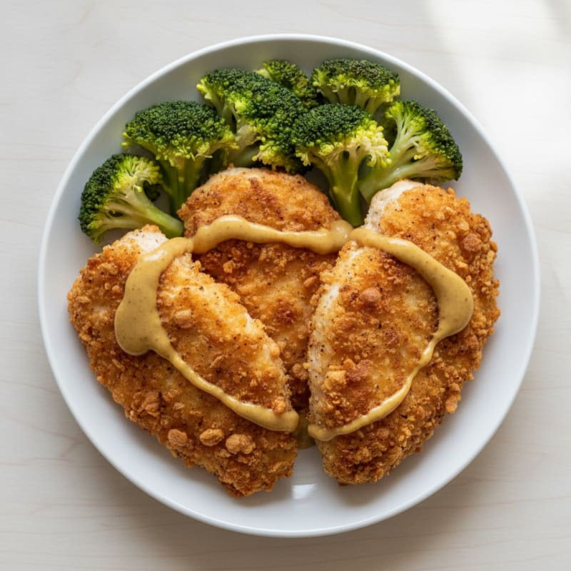 Buttermilk Fried Chicken with Honey Mustard