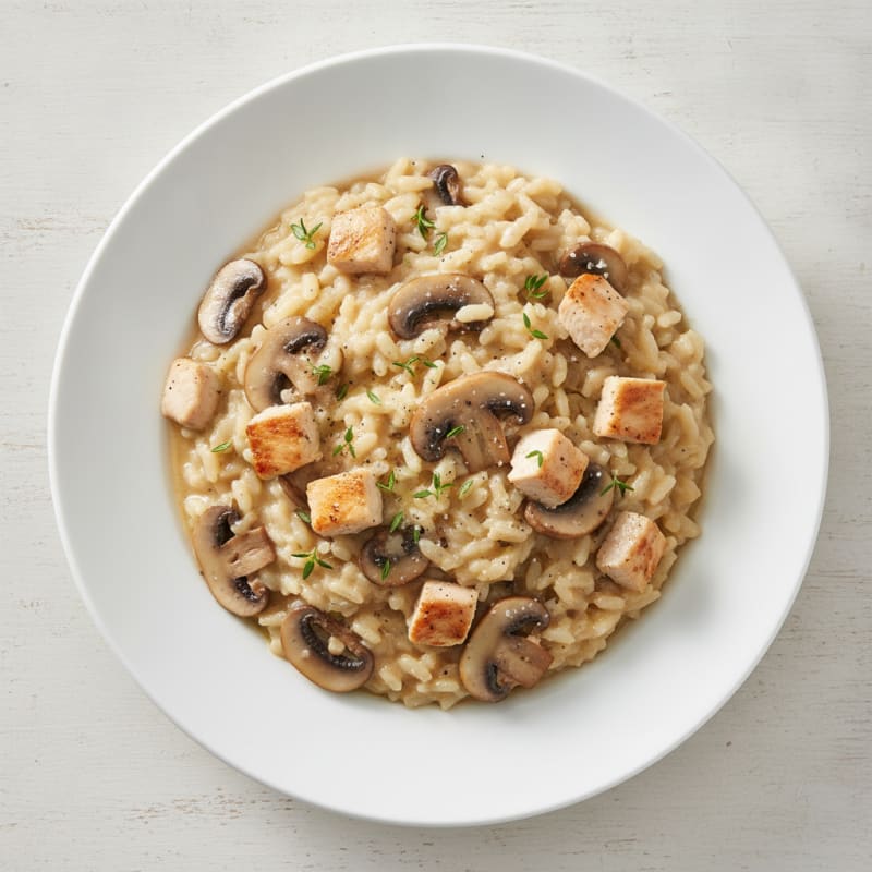 Creamy Mushroom Risotto with Parmesan