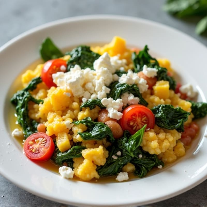 Protein-Packed Spinach and Egg White Scramble