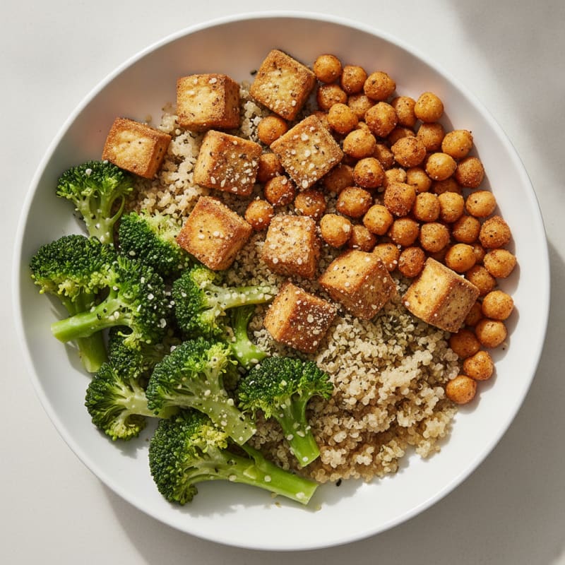 Roasted Vegetable and Chickpea Buddha Bowl