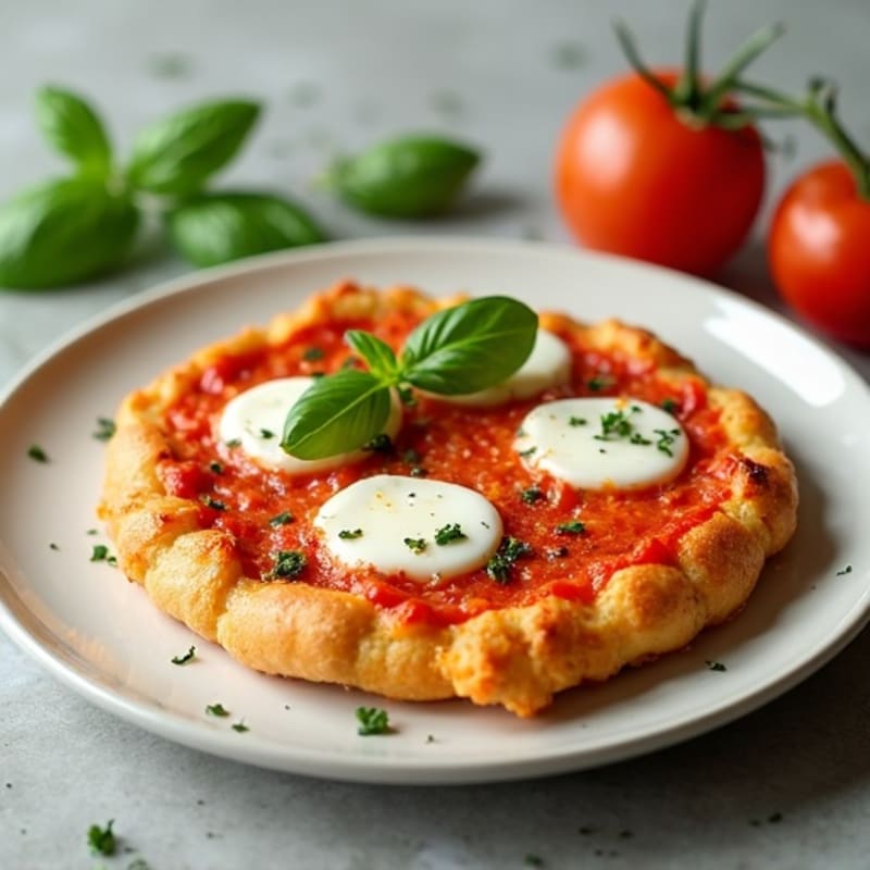 Crispy Chicken Crust Pizza with Fresh Herbs
