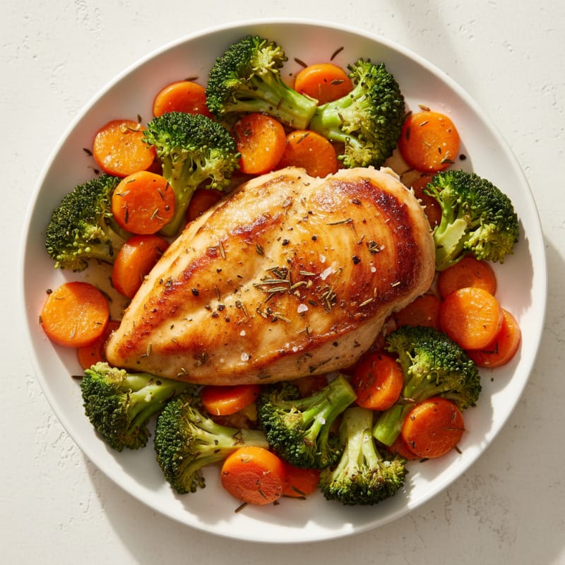 Garlic Herb Roasted Chicken with Vegetables