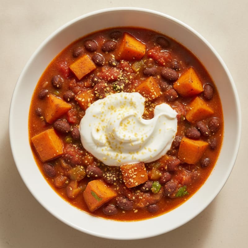 Sweet Potato and Black Bean Chili