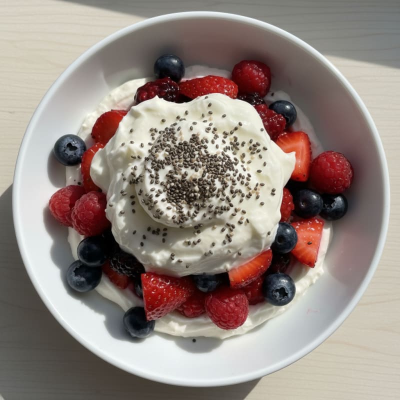 Creamy Greek Yogurt Protein Parfait with Mixed Berries