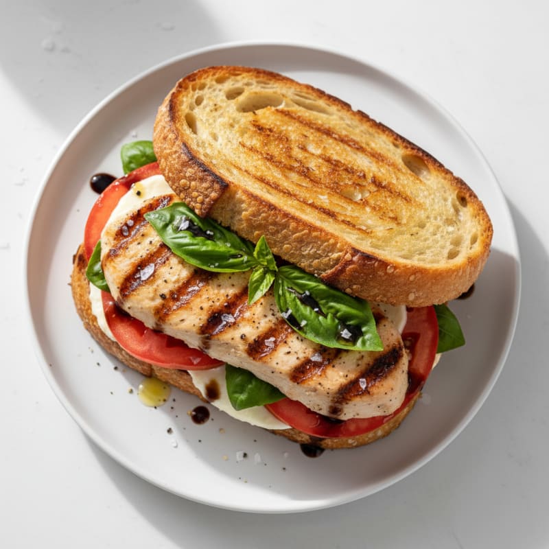 Grilled Balsamic Caprese Sandwich