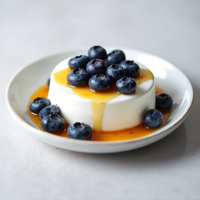 Plain Greek Yogurt with Blueberries