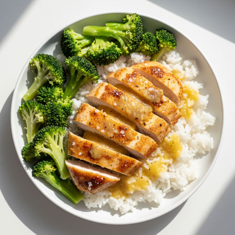 Lemon Herb Roasted Chicken with Rice
