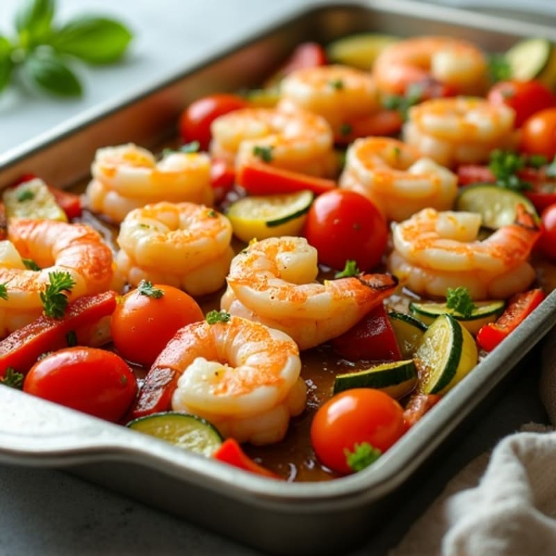 15-Minute Sheet Pan Lemon Garlic Shrimp