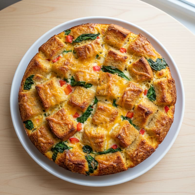 Savory Egg and Cheese Bread Bake